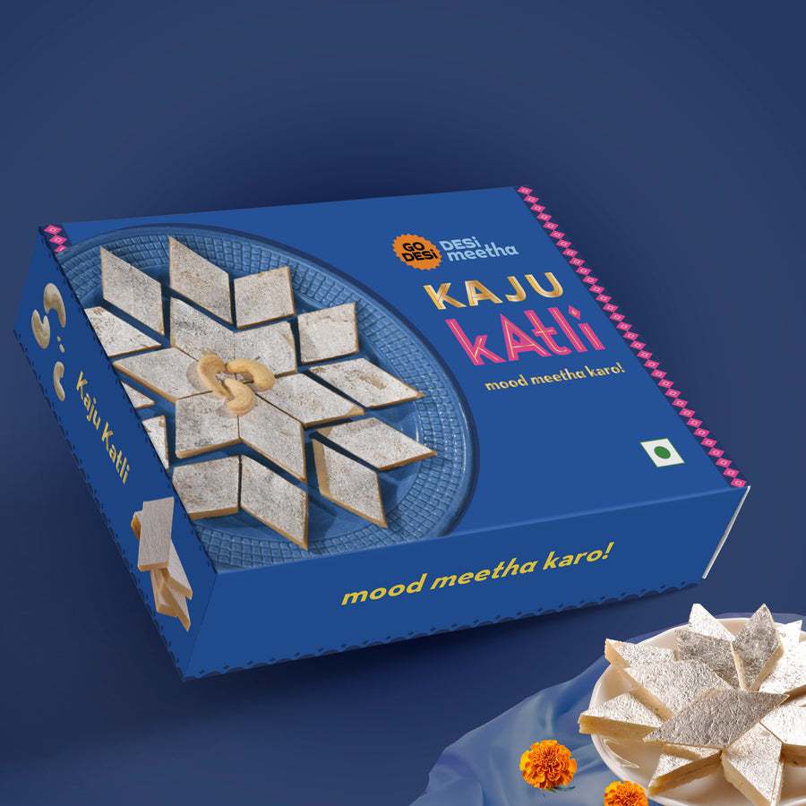 Kaju Katli Box 400g Desi Meetha Classic Sweets Rich Indian Mit