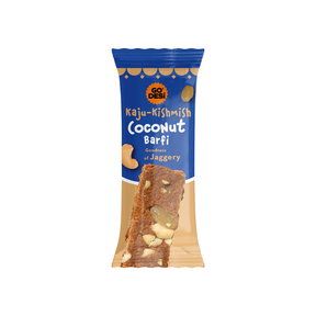 Kaju Kishmish Coconut Burfi | With Goodness of Jaggery