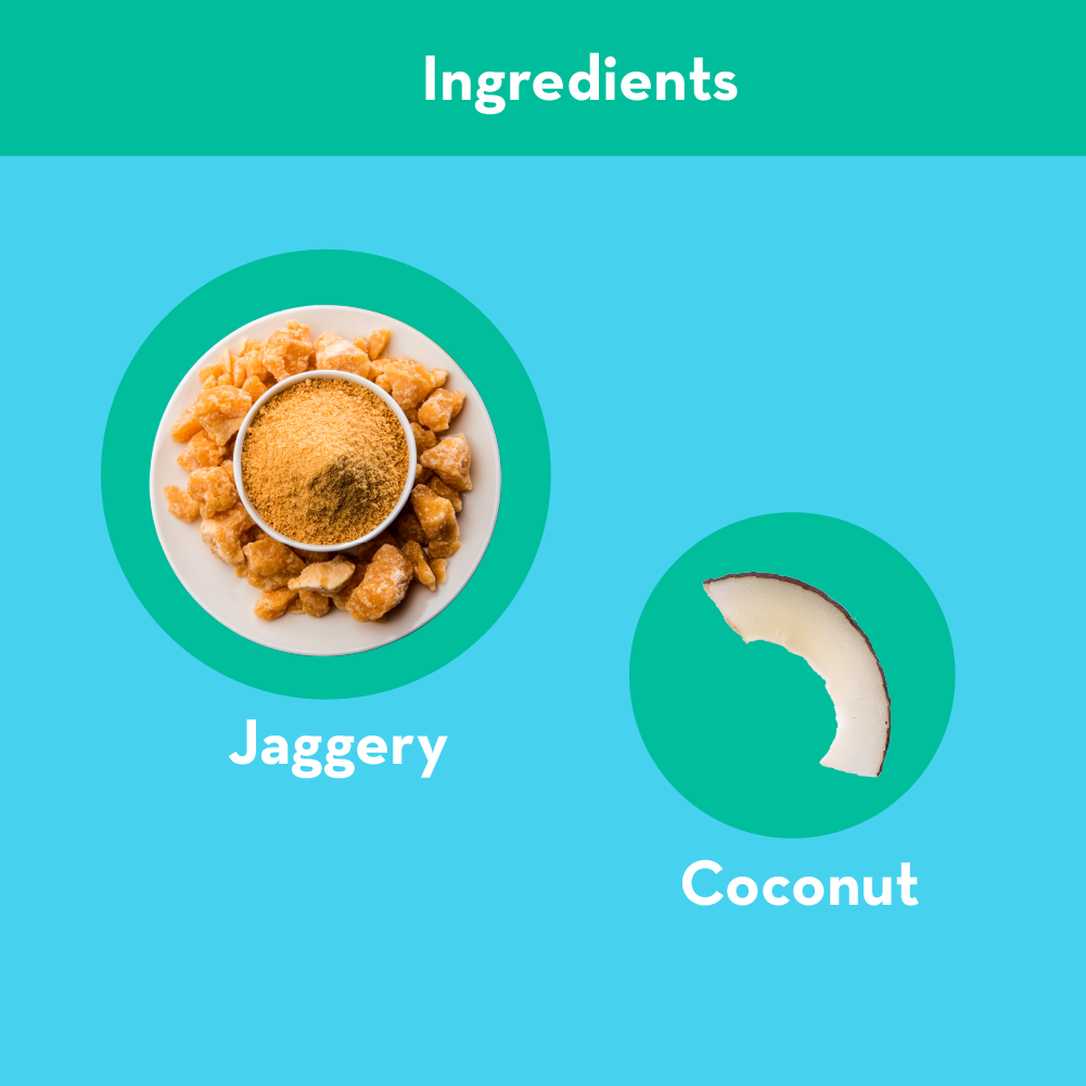GO DESi Jaggery Coconut Laddu | With Goodness of Jaggery | No Artificial Flavours | Sweets | Laddoo