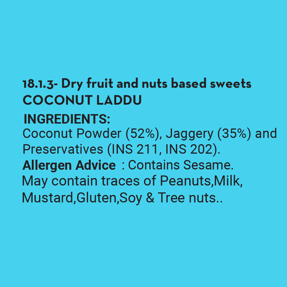GO DESi Jaggery Coconut Laddu | With Goodness of Jaggery | No Artificial Flavours | Sweets | Laddoo