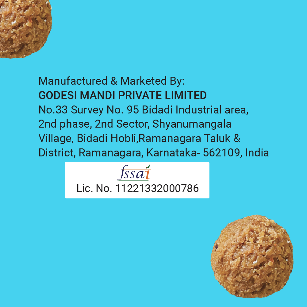 GO DESi Jaggery Coconut Laddu | With Goodness of Jaggery | No Artificial Flavours | Sweets | Laddoo