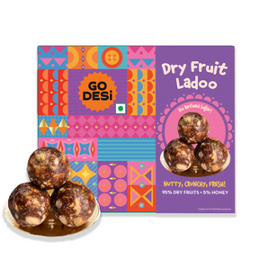 Dry Fruit Laddoo | No Refined Sugar | Classic Indian Mithai | DESi Sweets - Pack of 2 x 200g