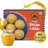 Ghee Besan Laddu | No Palm Oil or Maida