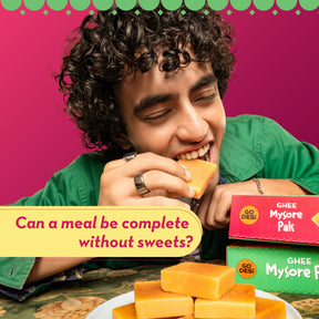 Ghee Mysore Pak | No Palm Oil