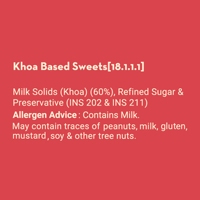 Milk Peda | Made with 66% Khoa