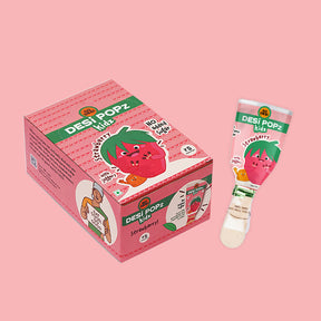 DC-Strawberry Popz - Kidz | No refined sugar | Jaggery Based | Hand-made | Sticker Card | 50 PCS -400 gms