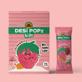 Strawberry Popz - Kidz | No refined sugar | Jaggery Based | Hand-made | 50 PCS -400 gms